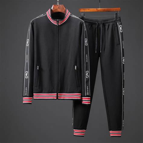 dolce gabbana tracksuit men|pinstripe tracksuit.